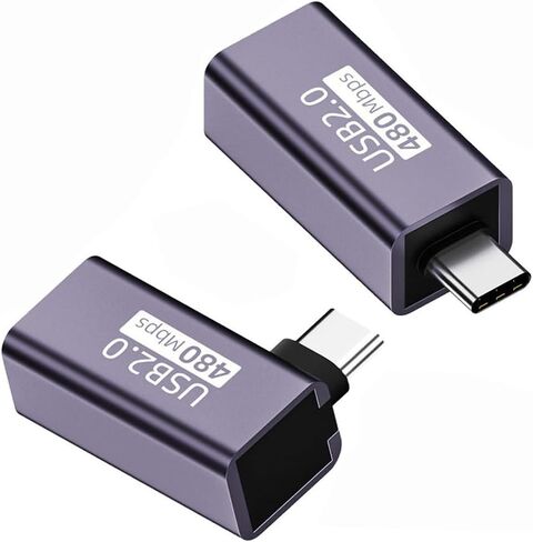 xiwai USB 2.0 B Type Female to Type-A & Type-B Male Adapter, 2 Pack Extension Connector for Printer Scanner Disk in Kuwait