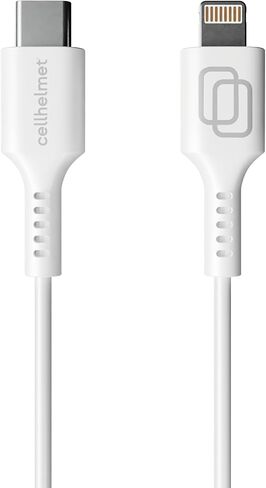 cellhelmet Lightning Charge Cable Type C for Apple - 6ft Round | As Seen on Shark Tank | in Retail Package in Kuwait