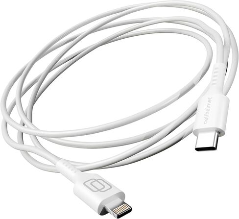 cellhelmet Lightning Charge Cable Type C for Apple - 6ft Round | As Seen on Shark Tank | in Retail Package in Kuwait