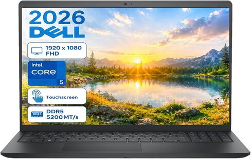 Dell LDC15250 15.6 Touch Laptop Intel i5 16GB DDR5 5200MT/s RAM 1TB SSD in Kuwait