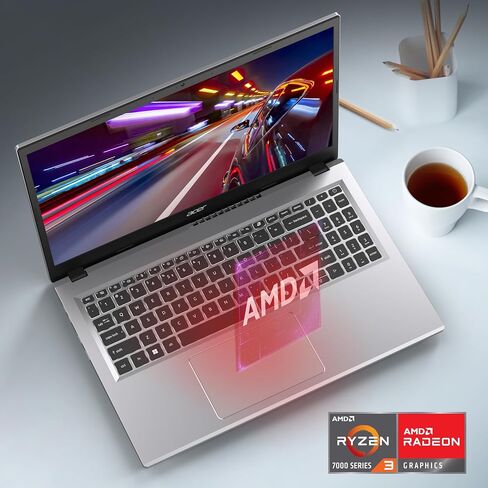acer Aspire Go 15 AI Ready Laptop | 15.6" FHD (1920 x 1080) IPS Display | AMD Ryzen 3 7320U | AMD Radeon 610M Graphics | 8GB LPDDR5 | 256GB PCIe Gen4 SSD | Wi-Fi 6 | Windows 11 Home | AG15-21P-R0RR in Kuwait