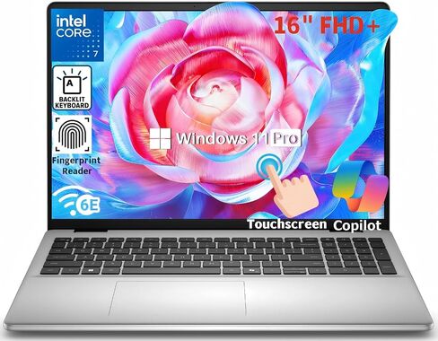 Dell 16 Touchscreen Laptop DC16251, Intel Core 7 150U, 32 GB DDR5, 2 TB SSD in Kuwait