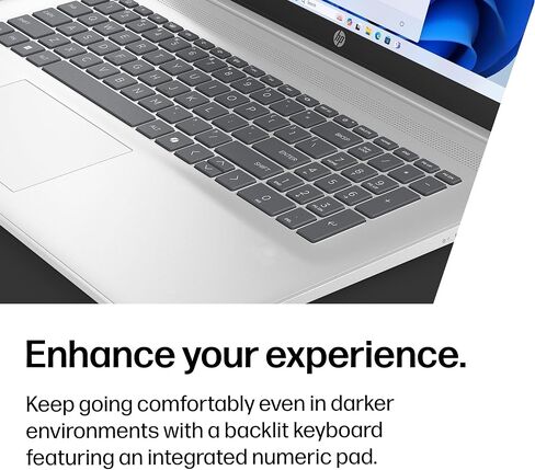HP 17 Inch Laptop Touchscreen Computer, 17.3 HD+ Business Laptop AI PC, Intel Core 5(10-Core, Beat i7-1355U), Customized RAM(16GB/32GB/64GB)+SSD(1TB /2TB), Windows 11 Pro,10-Key Backlit Keyboard in Kuwait