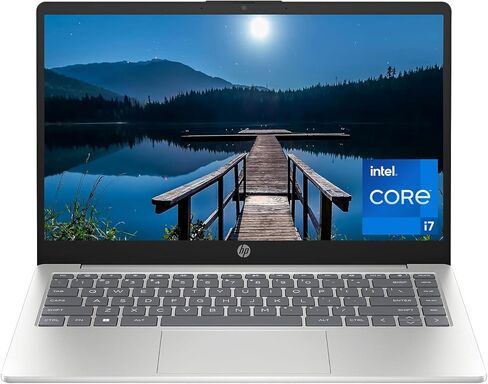 HP 14 inch Laptop, FHD Display, 13th Generation Intel Core i7-1355U, 16 GB RAM, 512 GB SSD, Intel Iris Xe Graphics, Windows 11 Home, 14-ep0199nr (2024) in Kuwait