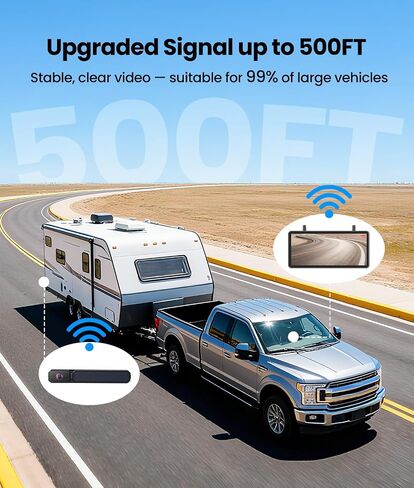 AUTO-VOX Solar Wireless Backup Camera, 3-Minute Easy Install in Kuwait