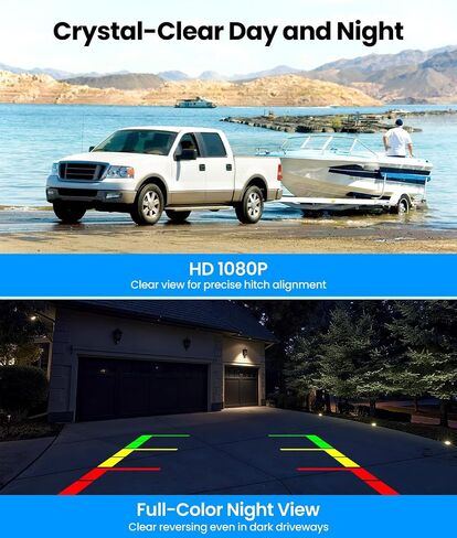 AUTO-VOX Solar Wireless Backup Camera, 3-Minute Easy Install in Kuwait