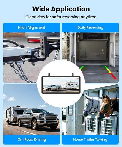 AUTO-VOX Solar Wireless Backup Camera, 3-Minute Easy Install in Kuwait