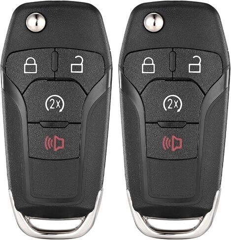 2Pcs Smart Key Fob Replacement Remote fits for Ford F-150 2015-2024 F-250/F-350/F-450/F-550 2017-2024 Ranger 2019-2022 Bronco 2021-2022 Car Keyless Entry Remote N5F-AO8TDA 902Mhz 49 in Kuwait