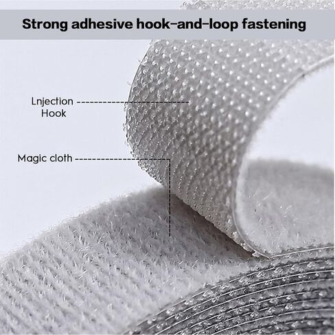 Adjustable Cable Ties, Reusable Hook-and-loop Fastener Ties for Cable Organization, Wire Management, and Wire Storage (Black) in Kuwait