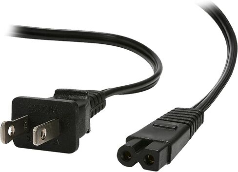 10-ft Replacement Polarized Power Cord, Works with VIZIO and Hisense TVs, DirecTV, Verizon, and Comcast Cable Boxes, VIZIO and Sanyo Soundbars, Blu-Ray and DVD Players, in Kuwait