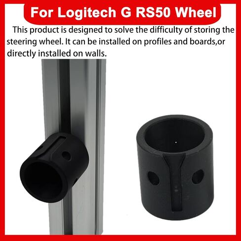 Wall Mount Profile Mount Rig Mount for Logitech RS50 G PRO Wheel Base Hub On Aluminum Alloy Bracket ;Quick Release Wheel Mount for Logitech RS 50 PRO Wheel (Black) in Saudi Arabia