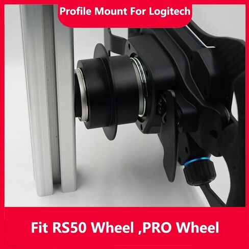 Wall Mount Profile Mount Rig Mount for Logitech RS50 G PRO Wheel Base Hub On Aluminum Alloy Bracket ;Quick Release Wheel Mount for Logitech RS 50 PRO Wheel (Black) in Saudi Arabia