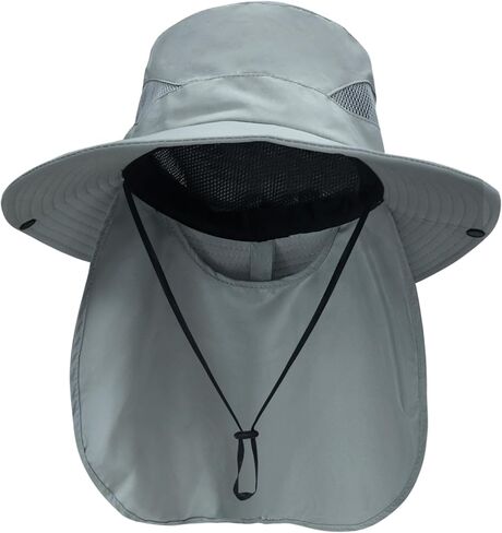 NPQQUAN Sun Hats for Men Women with Neck Flap UPF 50+ UV Protection in Saudi Arabia