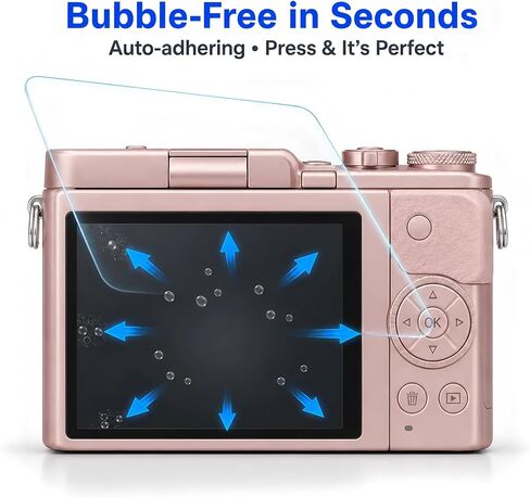 Model-Specific Custom Fit for Panasonic Lumix GF10 GF9 GF8 GF7 GF90 GX800 GX850 Camera Screen Protector – 3-Pack, 9H Hardness Tempered Glass, Full-Screen Edge-to-Edge, Bubble-Free, Anti-Scratch in Saudi Arabia