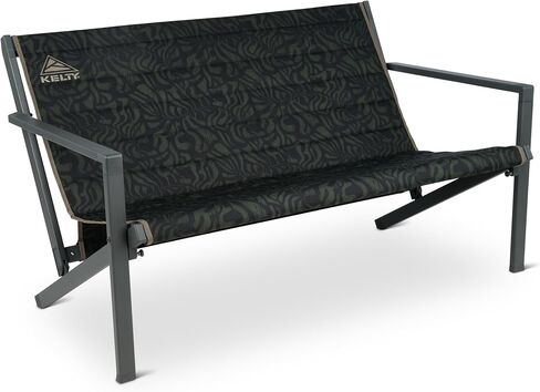 Kelty Rad Loveseat 2-Person Camping Chair – Portable Folding Outdoor Double Chair with Carry Bag, Aluminum Frame, 500 lb Capacity, Black Fern in Saudi Arabia