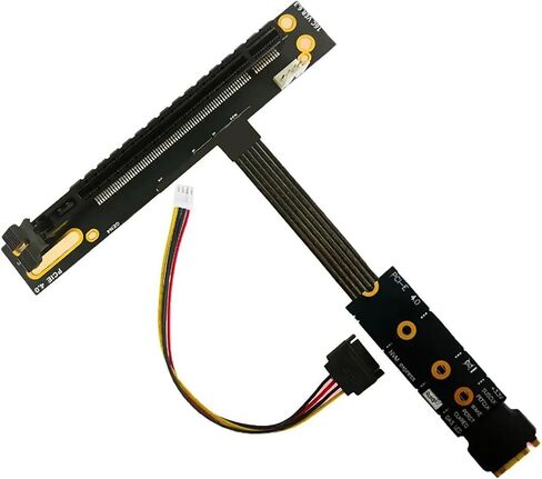 M.2 NVMe to PCIe 4.0 x4 Adapter Cable, M.2 NVMe to PCIE x16 Graphics Card Riser Adapter Cable in Kuwait