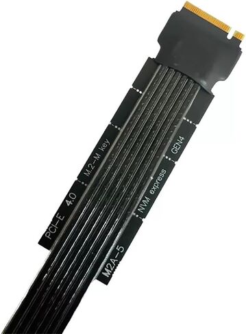 M.2 NVMe to PCIe 4.0 x4 Adapter Cable, M.2 NVMe to PCIE x16 Graphics Card Riser Adapter Cable in Kuwait