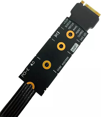 M.2 NVMe to PCIe 4.0 x4 Adapter Cable, M.2 NVMe to PCIE x16 Graphics Card Riser Adapter Cable in Kuwait