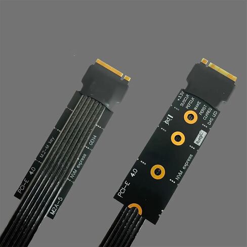 M.2 NVMe to PCIe 4.0 x4 Adapter Cable, M.2 NVMe to PCIE x16 Graphics Card Riser Adapter Cable in Kuwait
