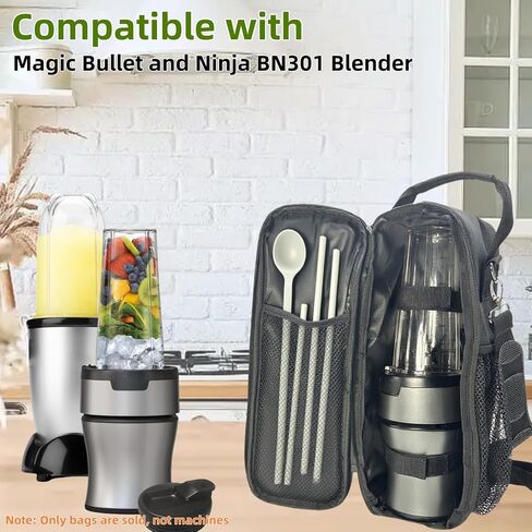 Carrying Bag for Ninja Personal Blender,Handle and Shoulder Strap, Black in Kuwait