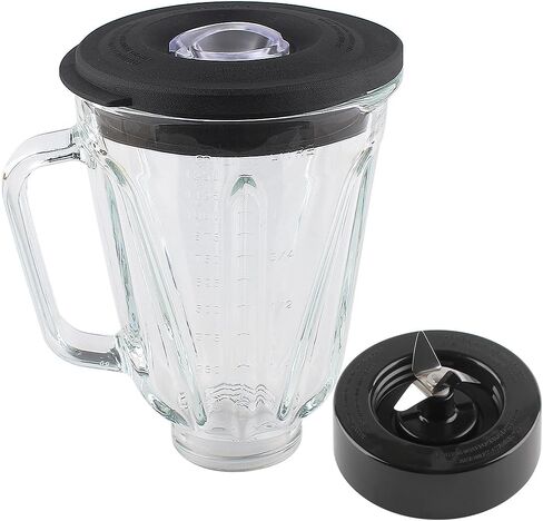 Replacement Parts 5-cups Glass Jar with Cutter Assembly,Compatible with Hamilton Beach Blender 58163,58143 in Kuwait