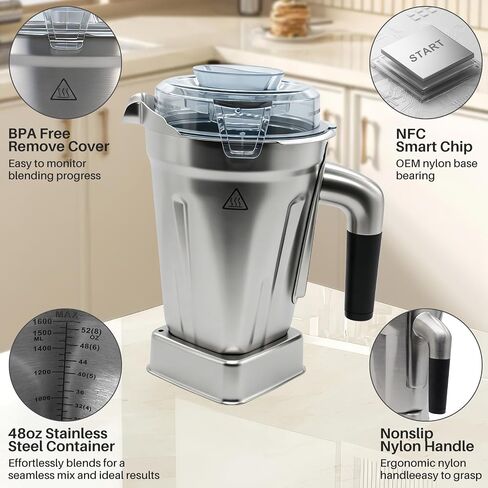 48oz Stainless Steel Blender Container Replacement in Kuwait