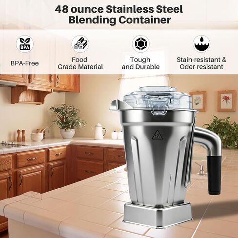 48oz Stainless Steel Blender Container Replacement in Kuwait
