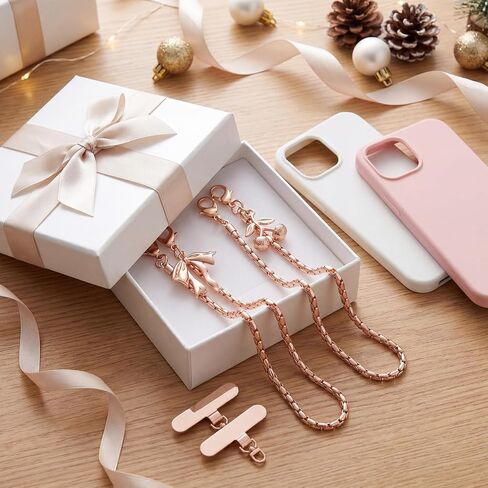 BESARME 2 Pack Phone Wrist Strap Gold Metal Phone Charms in Kuwait