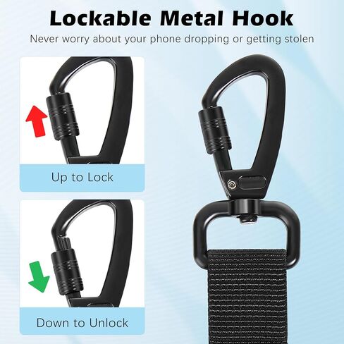 MoKo Anti-theft Phone Tether, Phone Lanyard Retractable Steel Line in Kuwait