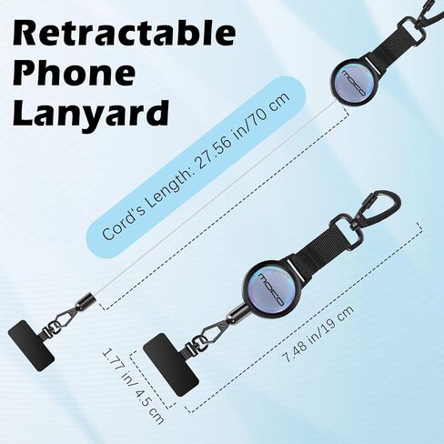 MoKo Anti-theft Phone Tether, Phone Lanyard Retractable Steel Line in Kuwait