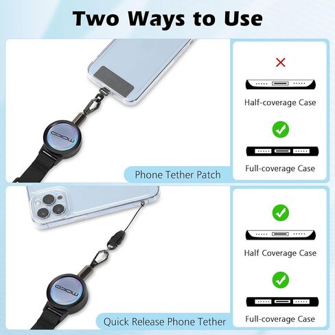 MoKo Anti-theft Phone Tether, Phone Lanyard Retractable Steel Line in Kuwait