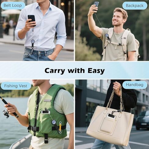 MoKo Anti-theft Phone Tether, Phone Lanyard Retractable Steel Line in Kuwait