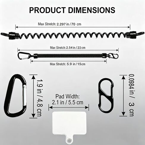 2 Pack Anti Theft Phone Tether for Hiking Travel Outdoor in Kuwait