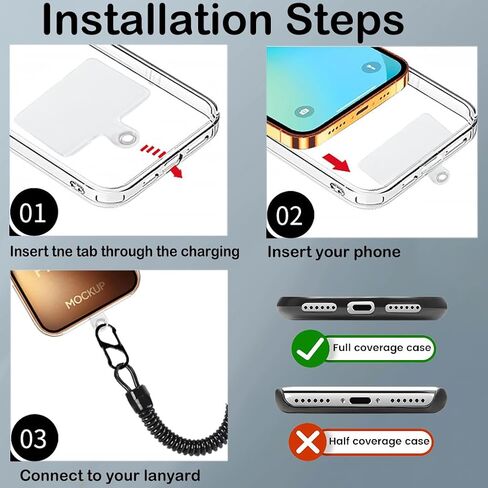 2 Pack Anti Theft Phone Tether for Hiking Travel Outdoor in Kuwait