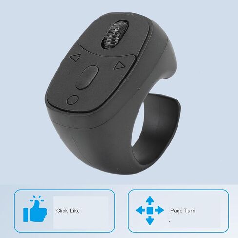 LICAEVEY Bluetooth Scrolling Ring Remote Control, Camera Shutter & Page Turner for TikTok, Hands Free Video Liking & Zoom Control for Phone in Kuwait