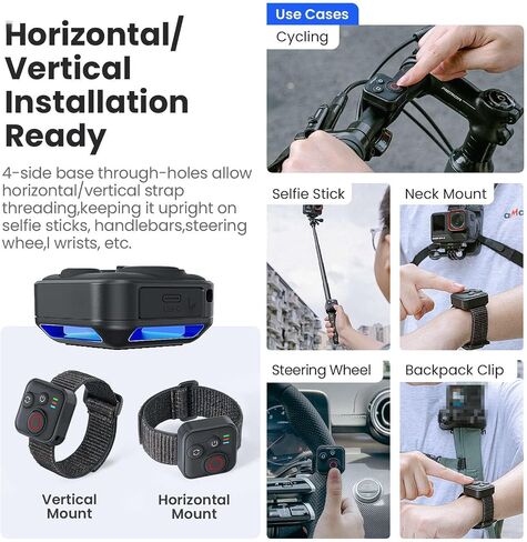 Wireless Smart Remote Control for Insta360 Series Cameras, Bluetooth Camera Controller with Wrist Strap in Kuwait
