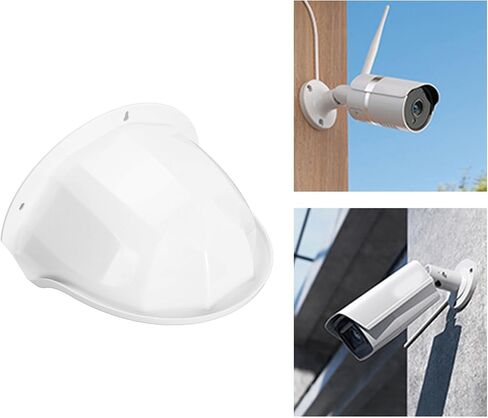 Universal Sun Rain Shade Surveillance Camera Shield Protection Cover, Camera Sun Rain Cover Hard Camera Cover Shield Outdoor Camera Protective Roof for Dome PTZ Type, 11.02 * 8.27 * 5.91in in Kuwait