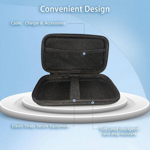 Carrying Case for MECHEN X56 MP3 with 2 Pack Soft Screen Protectors - Hard Shell Protective Carrying Case, Portable Travel Storage Bag with Carabiner | Anti-scrathes&Shockproof in Kuwait