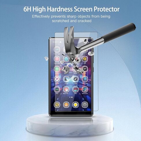 Carrying Case for MECHEN X56 MP3 with 2 Pack Soft Screen Protectors - Hard Shell Protective Carrying Case, Portable Travel Storage Bag with Carabiner | Anti-scrathes&Shockproof in Kuwait