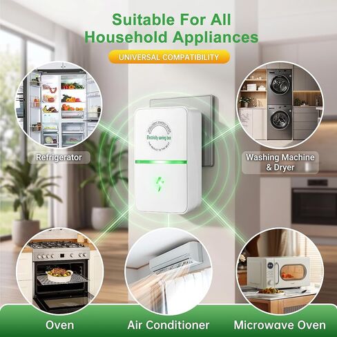 Power Plug Pro Energy Saver Plug | Stop Watt Electricity Saving Box to Reduce Bill | Smart Plug for Voltage Optimization & Surge Protection | Home Office Compact Plug and Play in Kuwait