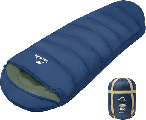 Naturehike Sleeping Bags for Adults, 23-39℉ Mummy Backpacking Sleeping Bag, 0 Degree Lightweight Sleeping Bag Warm for Camping, Hiking (Navy, Medium) in Saudi Arabia