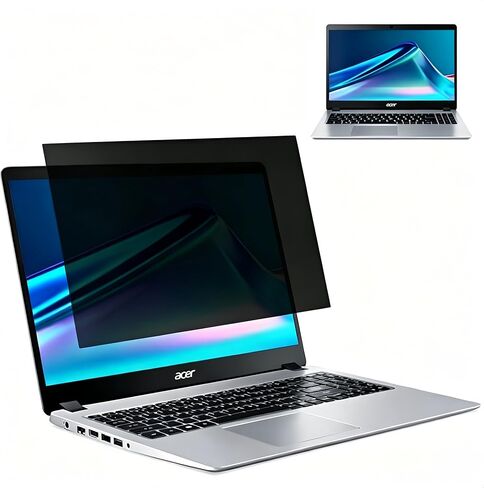 Privacy Screen Filter for 16:9 Widescreen Computer Monitor, Removable Anti Spy Black Privacy Shield, Eye Protection Anti Blue Light Anti Glare Blackout Desktop Security Screen Protecto (12.1) in Kuwait