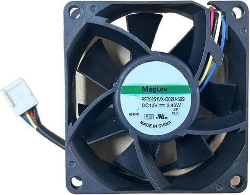 PF70251VX-Q02U-S99 7025 70mm 12V 2.46W 4-Wire Cooling Fan 4pin in Kuwait