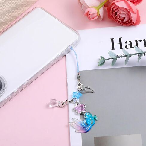 4Pcs Cute Phone Charm, Y2K Cell Phone Strap Phones Chain Charms for Phones Case Anti Theft Strap Decorative Charms for Headphone Case Camera in Kuwait