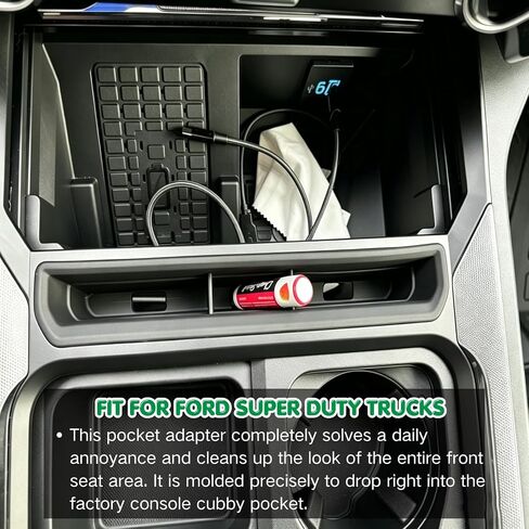 Console Pocket Phone Holder Slot for 2023-2026 Ford F250 F350 F450 F550 in Kuwait
