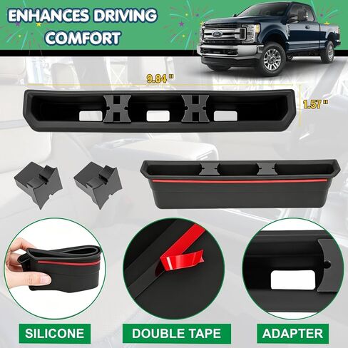 Console Pocket Phone Holder Slot for 2023-2026 Ford F250 F350 F450 F550 in Kuwait