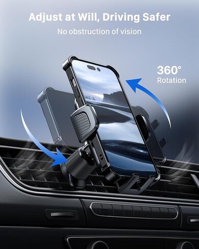 Car Phone Holder【Upgraded Strongest Suction & Clip】3in1 Universal Cell Phone Mount for Dashboard Windshield Air Vent, Truck Cradle Stand for iPhone 17 Pro Max 16 15 14 13 12 11 SE Samsung Android in Kuwait
