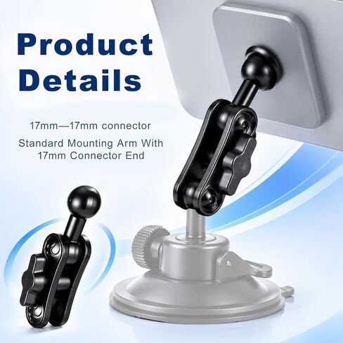 17mm Ball Mount Extension Adapter for Car Phone Holder in Kuwait