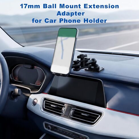17mm Ball Mount Extension Adapter for Car Phone Holder in Kuwait