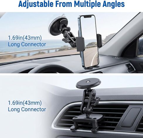 17mm Ball Mount Extension Adapter for Car Phone Holder in Kuwait